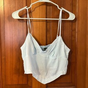 Blue Lace Tank Top